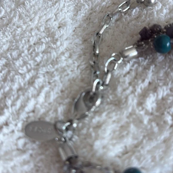 Chicos Elegant Multi-Strand Blues & dark turquoise  Necklace - Picture 4 of 4